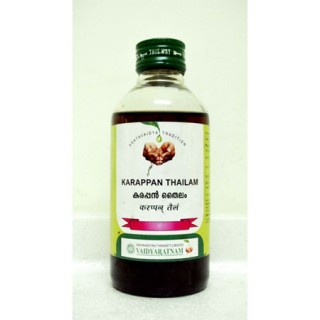 Vaidyaratnam Ayurvedic, Karappan Thailam, 200 ml